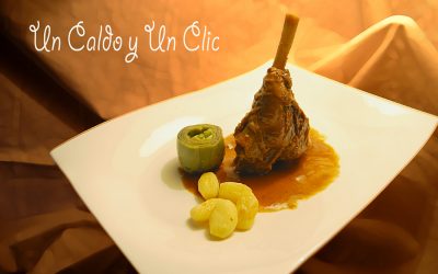 Jarretes de ternasco al vino de ribeiro