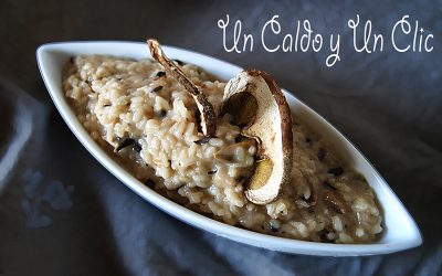 Risotto de boletus y trufas