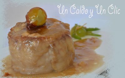 Manitas rellenas de lacón foie y boletus
