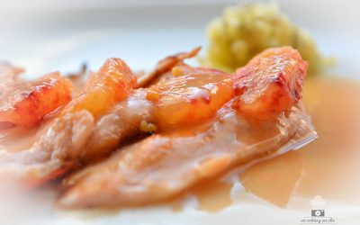Salmón en menier de naranja