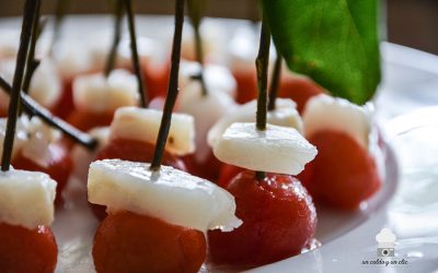 Tomates confitados, anchoas orio, hojaldres…