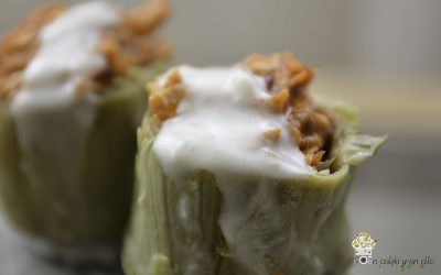 Alcachofas rellenas de atún